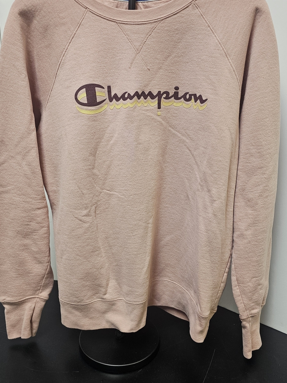 Champion Women's Crewneck Sweatshirt in Dusty Pink